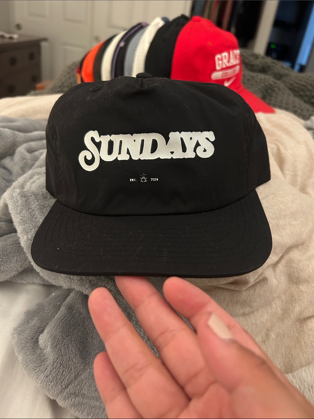 SUNDAYS Black Logo Cap